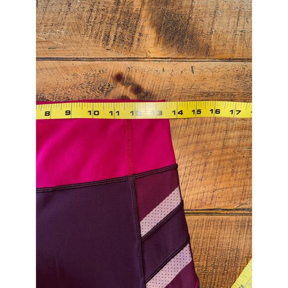 Lululemon Align Crop Athletic Leggings Maroon/Pink Pockets Reflective Size 6 - Picture 2 of 8
